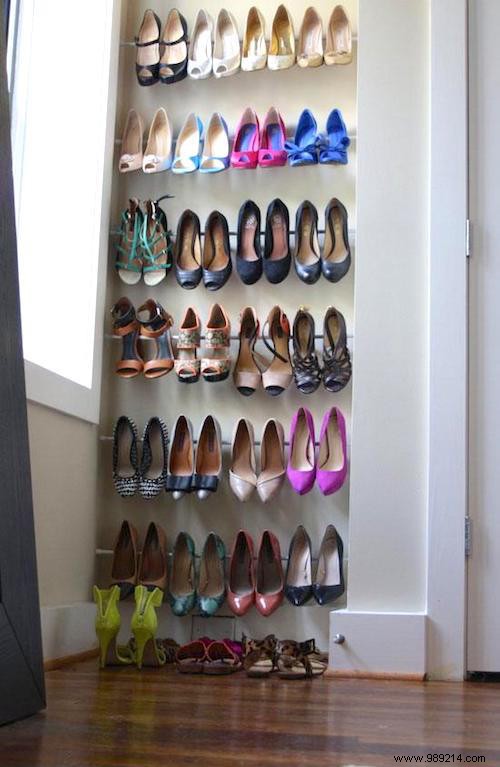 28 Awesome Tips For Storing Your Shoes When You Have No Room. 