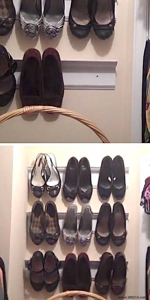 28 Awesome Tips For Storing Your Shoes When You Have No Room. 