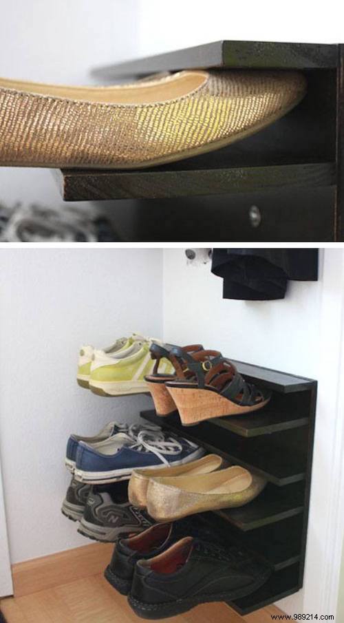 28 Awesome Tips For Storing Your Shoes When You Have No Room. 