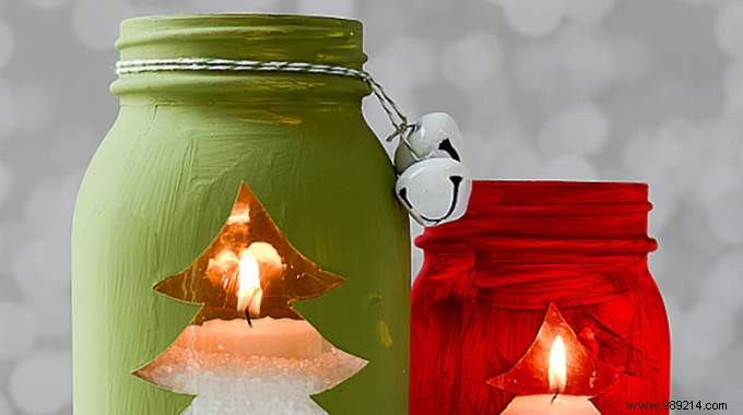 How to Turn a Glass Jar Into a Stunning Christmas Tealight Holder. 