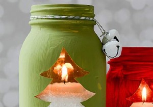 How to Turn a Glass Jar Into a Stunning Christmas Tealight Holder. 