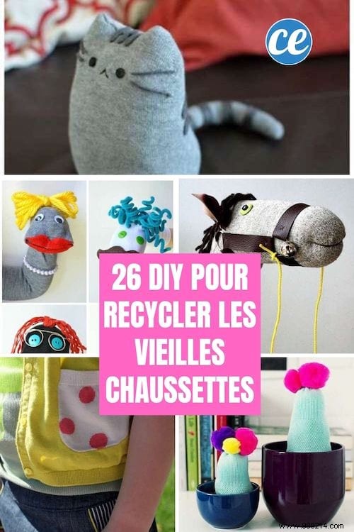 26 creative ways to recycle your old socks. 