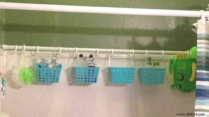 The ultimate tip for storing children s bath toys. 