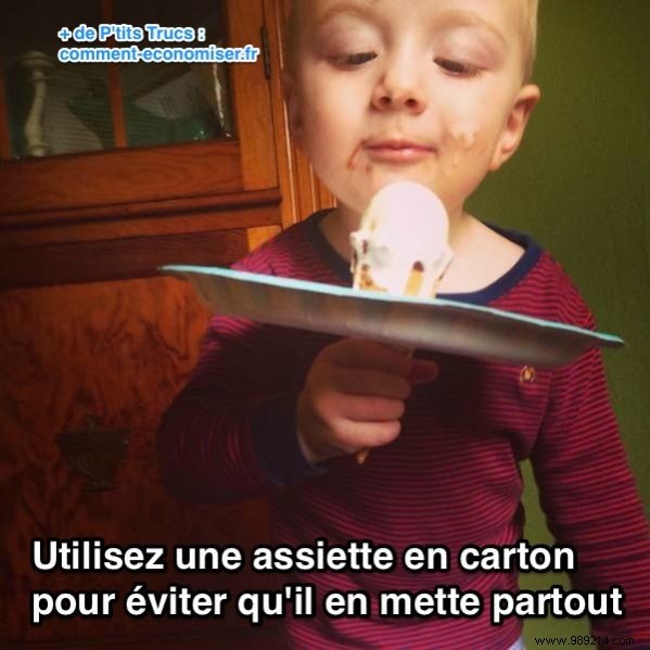 A Genius Trick To Help Your Kids Eat Ice Cream Properly. 