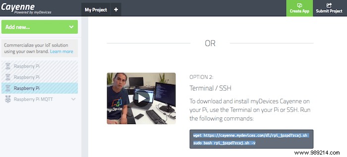 How to start Raspberry Pi projects with Cayenne 
