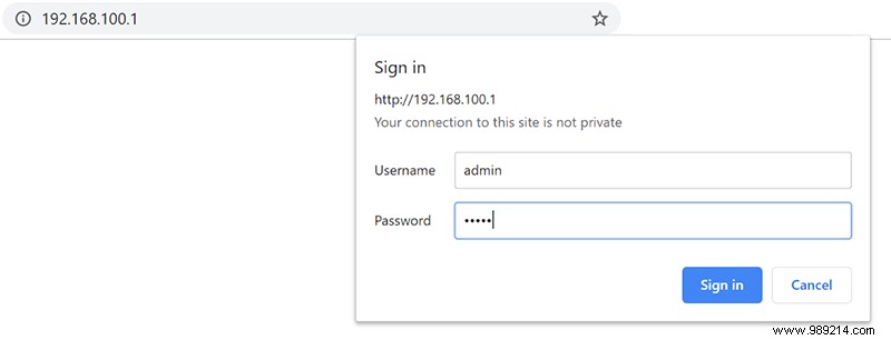 How to configure a router 