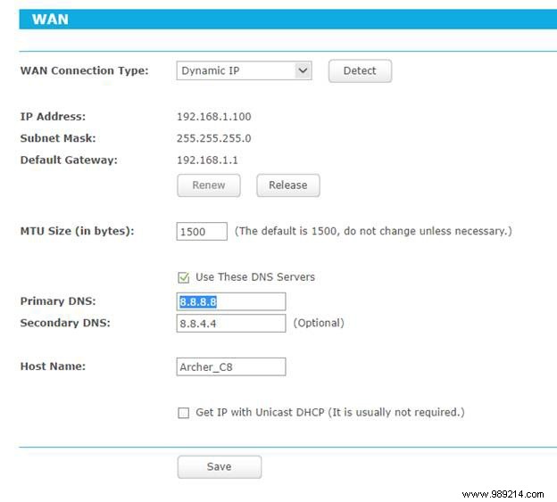 How to configure a router 