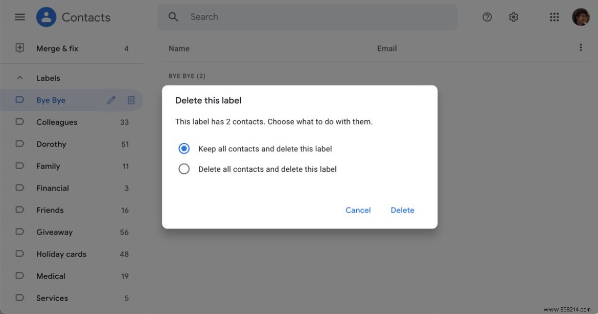 How to Delete (But Not Delete) Unnecessary Google Contacts 