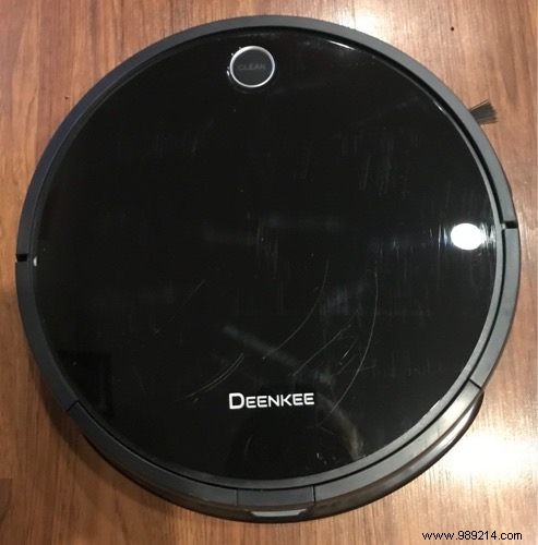 The Deenkee robot vacuum takes care of all the floor cleaning 