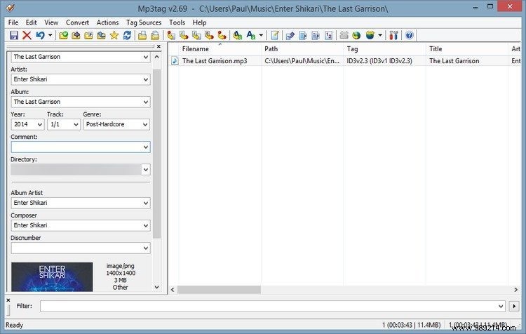 MTE explains:ID3 tagging on music 