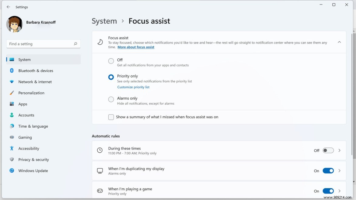 How to Use Focus Assist in Windows 11 