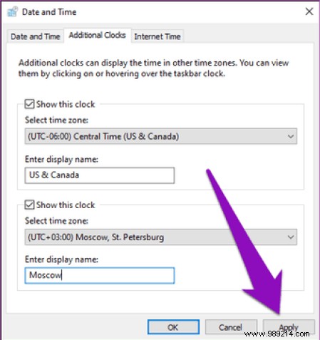 How to Add Multiple Clocks to Your Windows 10 PC 