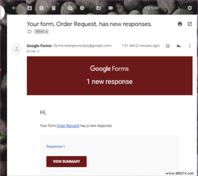 How to get Google Forms responses in your email 