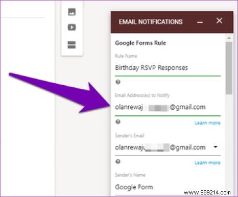 How to get Google Forms responses in your email 