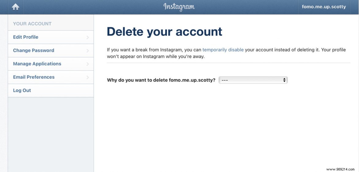 How to delete your Instagram account 