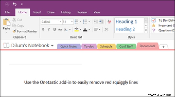 How to Disable OneNote Spell Check 