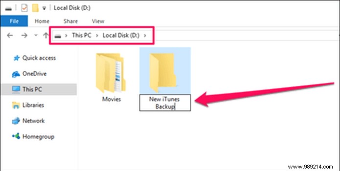 How to Change iTunes Backup Location on Windows 10 