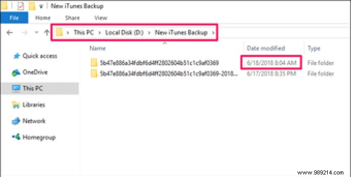 How to Change iTunes Backup Location on Windows 10 