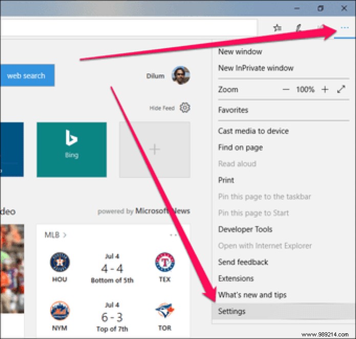 How to Delete Top Sites and News Feeds in Microsoft Edge 