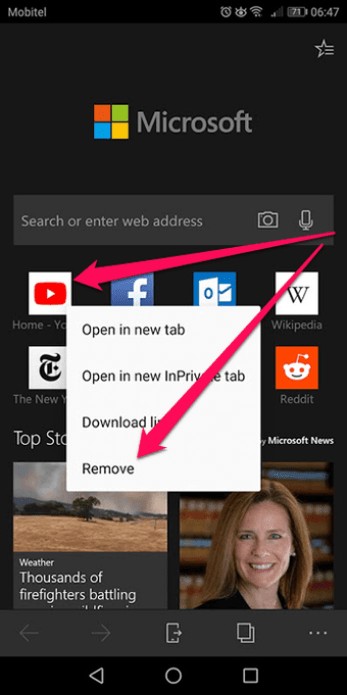 How to Delete Top Sites and News Feeds in Microsoft Edge 