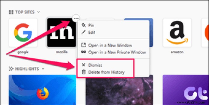 How to Remove Firefox Top Sites and Highlights from Desktop and Mobile 