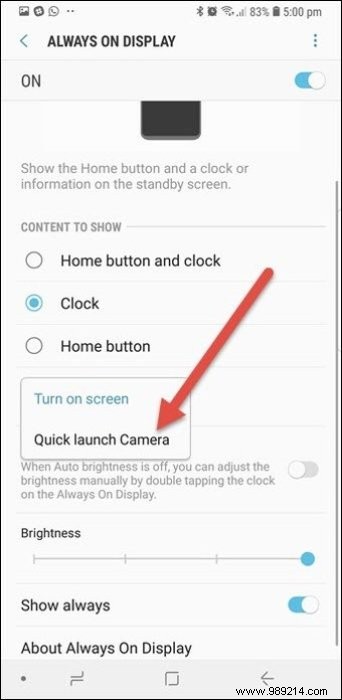 Samsung Galaxy S9:How to set animated GIFs on the always-on display screen 