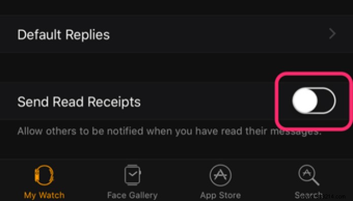 How to Disable Play Receipts for Apple Watch Only 