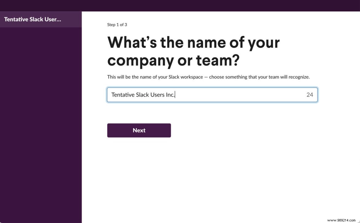 How to set up a Slack account 