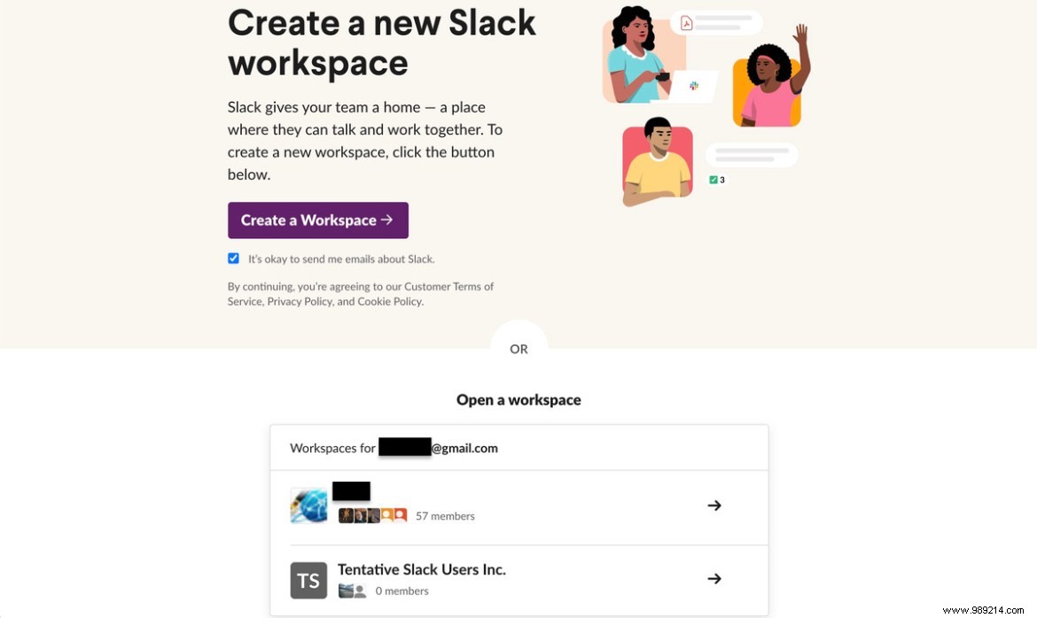 How to set up a Slack account 