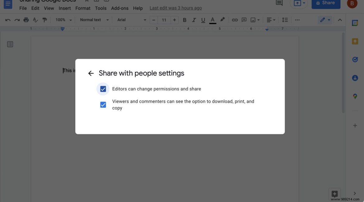 How to Share a Google Doc Privately 