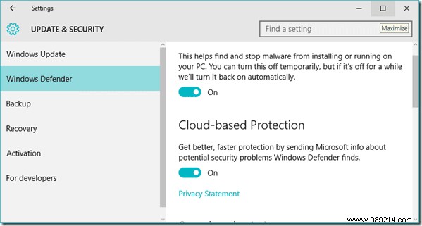 How to Disable Windows Defender in Windows 10 