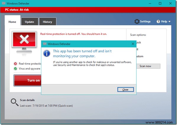 How to Disable Windows Defender in Windows 10 