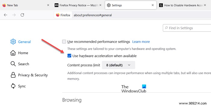 Fix Firefox screen goes black in Windows 11/10 