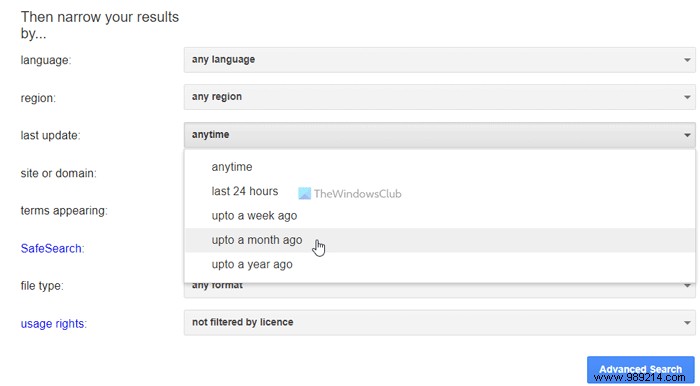 How to View Google Search Results by Date 