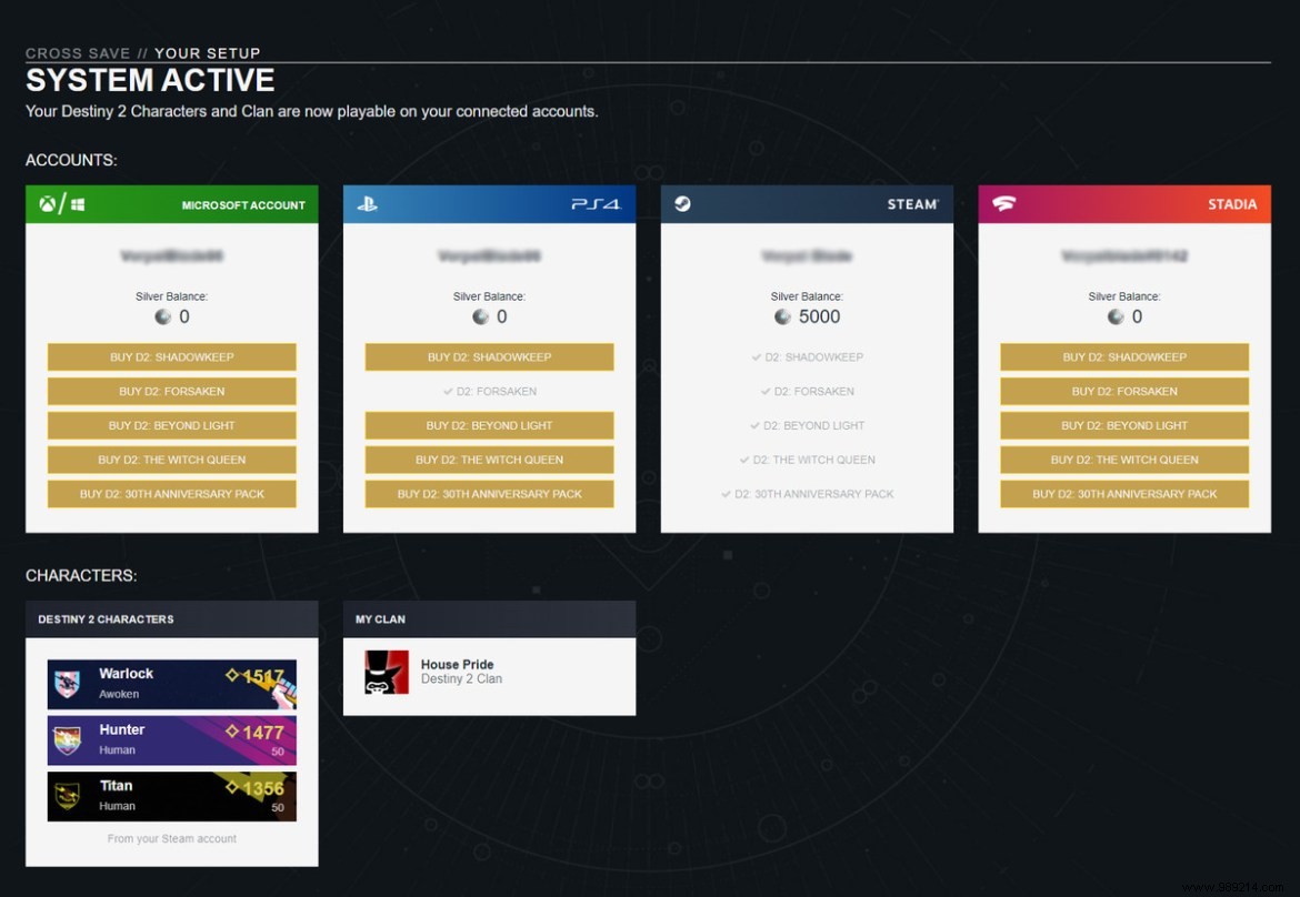 How to enable cross-save with your Destiny 2 data 