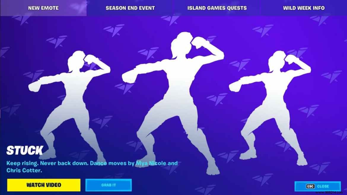 How to get a new Fortnite Stuck:Cardi B Song Emote in Season 7 