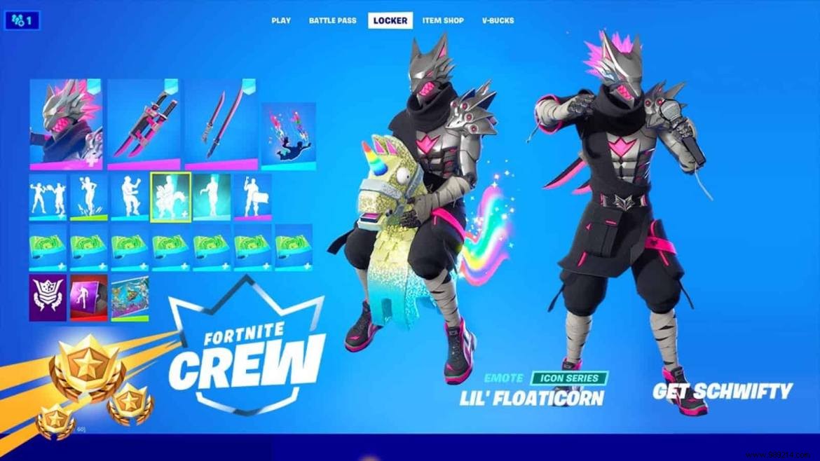 Fortnite Burning Wolf:September 2021 Crew Pack Rewards 