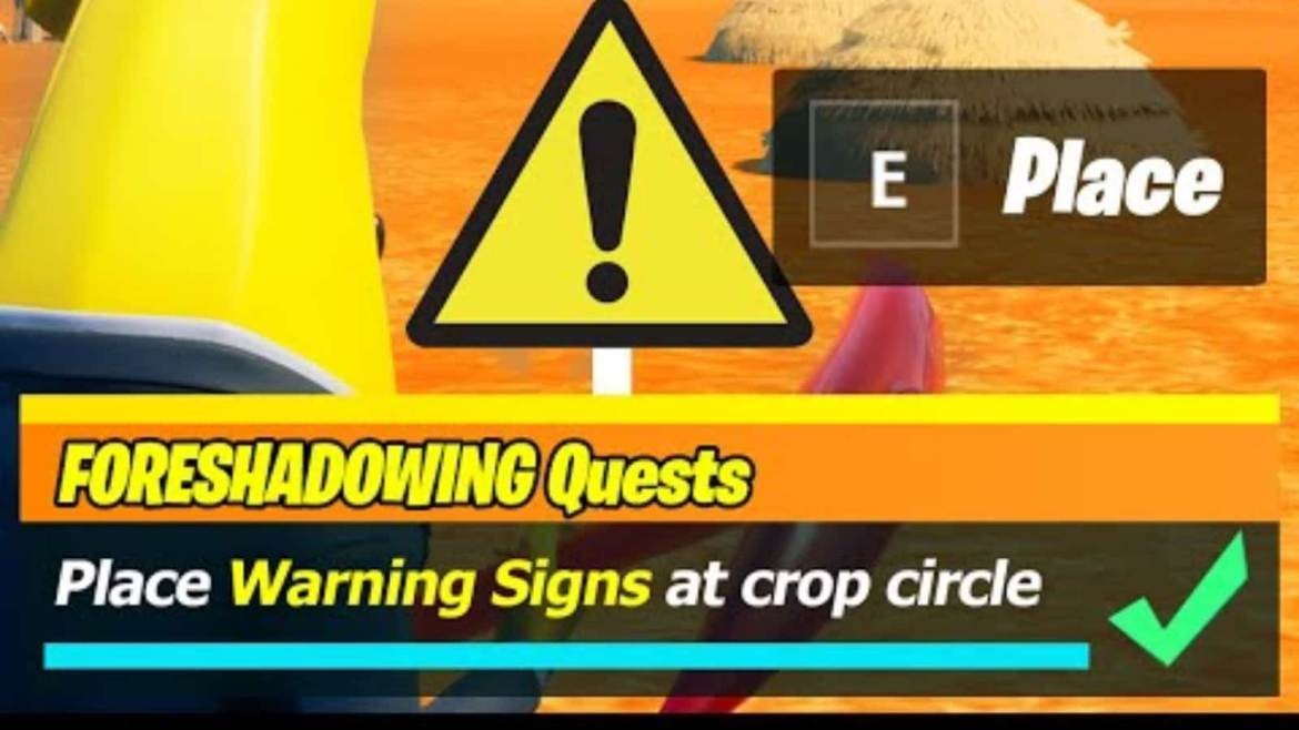 Fortnite Crop Circle coordinates:Where to place warning signs in the Season 7 Week 14 quest 