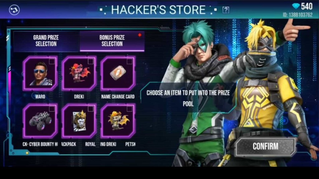 Free Fire Hacker Shop (Jack of 4 trades):Get exclusive bundles and more! 