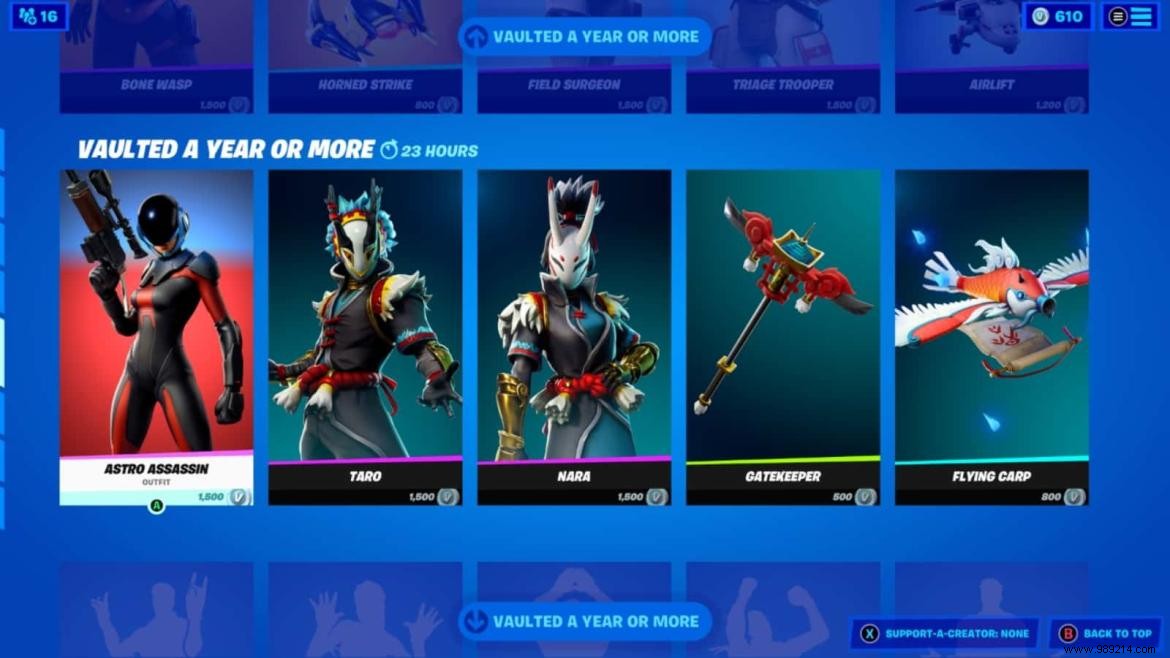 The Fortnite Vault shop has been opened:get the best cosmetics now 