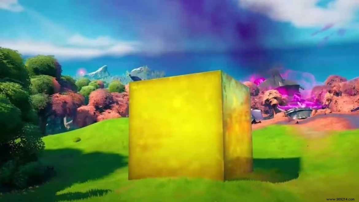 Fortnite Gold Cube location and its travel path in Season 8 