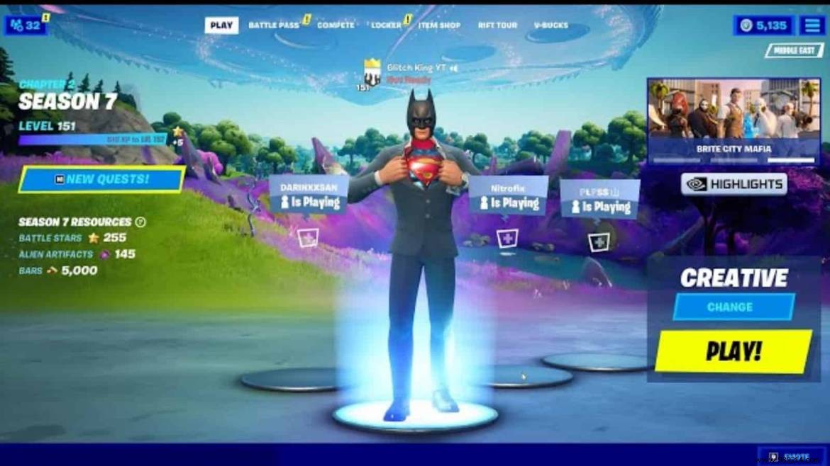 Fortnite Glitch in Season 7 turns every skin into Superman 