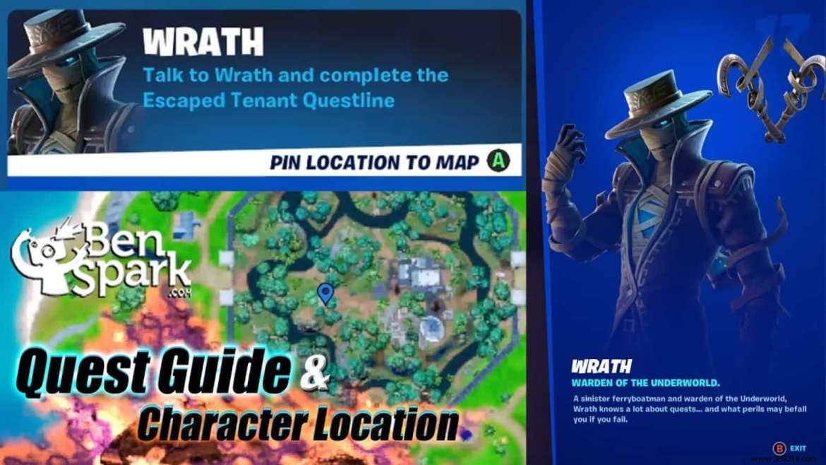 Fortnite Talk to Wraith Escaped Tenant Questline Challenges:Location Guide in Season 8 