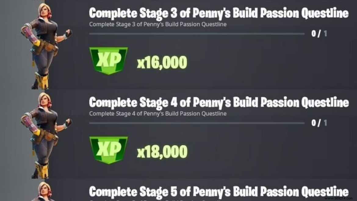 Fortnite Talk to Penny Build Passion Questline Challenges:Season 8 Location Guide 