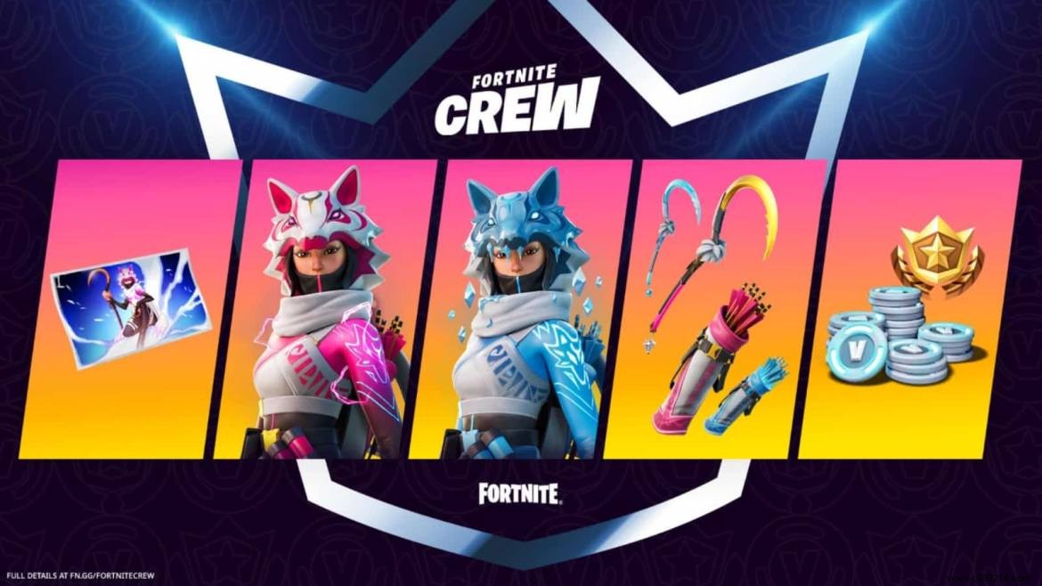 Fortnite Crew Pack 2021 from September to November 