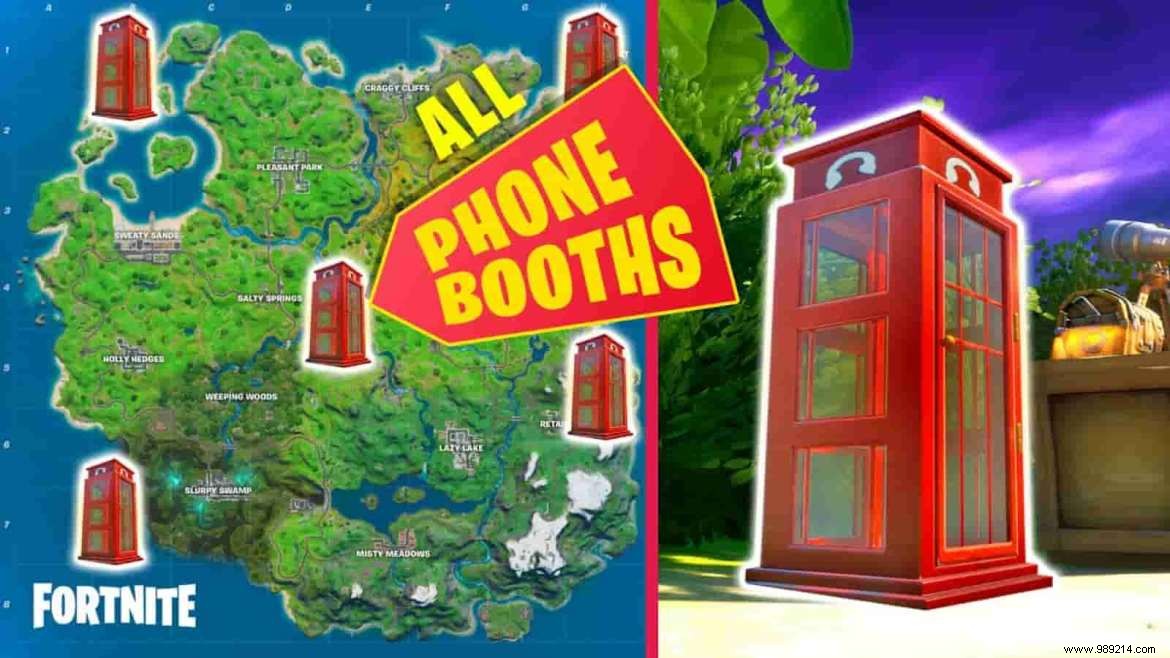 Fortnite Phone Booth Locations:Season 7 Superman Skin Challenges 