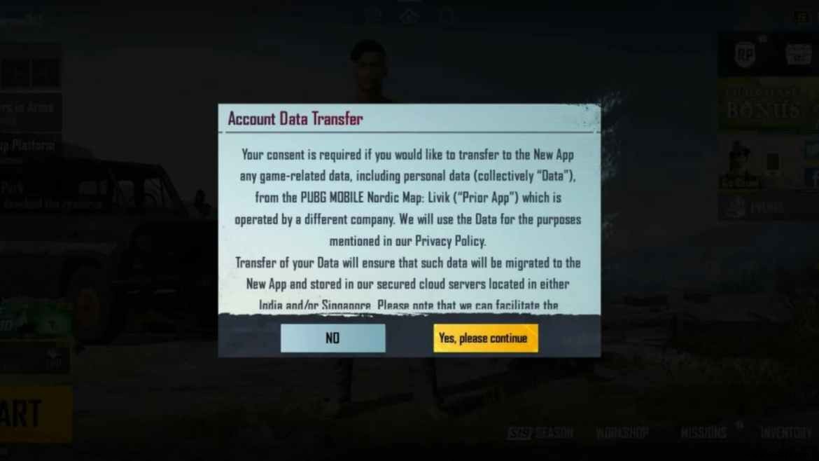 Battlegrounds Mobile India will allow data transfer until December 31 