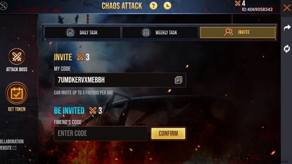 How to Get Tokens in Free Fire for Chaos Attack Web Event? 