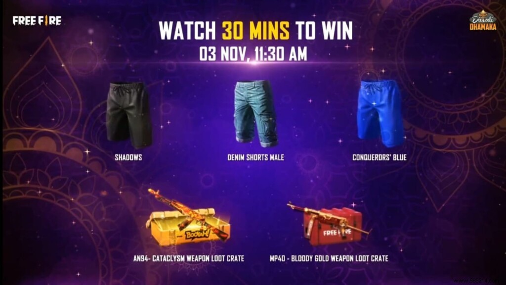 Free Fire Diwali Dhamaka 2021:2B Gamer wins the winner s prize 