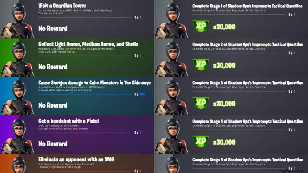 Where to find Fortnite Shadow Ops in Chapter 2 Season 8:27 NPC challenges 